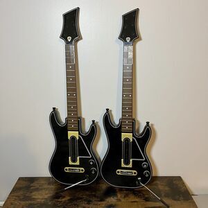 Set of 2 Guitar Hero PS4 Wireless Guitar Controllers Untested Parts Repair Lots